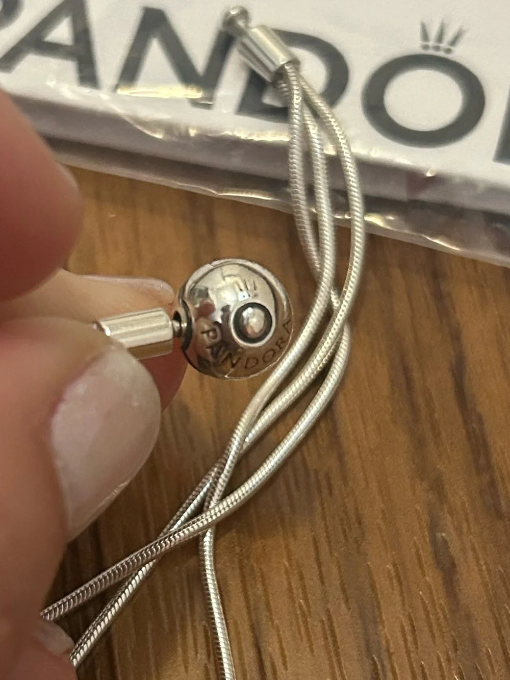 Pandora Moments Sterling Silver Multi Snake Chain Bracelet